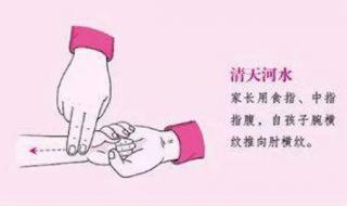 小儿推拿退烧六步图